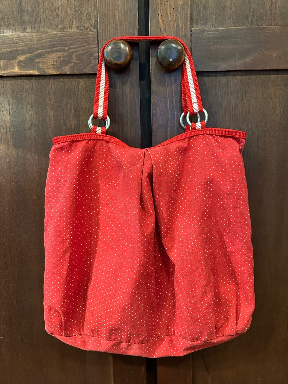Vintage Old Navy • Red & White Tote Bag